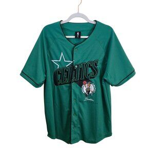 NBA Boston Celtics Jersey Button Front Quality Basketball Size XL